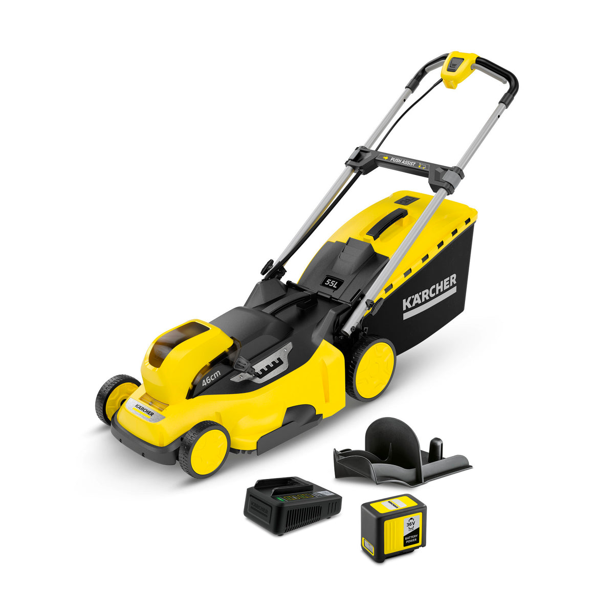 Kärcher Batteridriven gräsklippare 36V-46cm. Set inkl. batteri och laddare – Bild 1