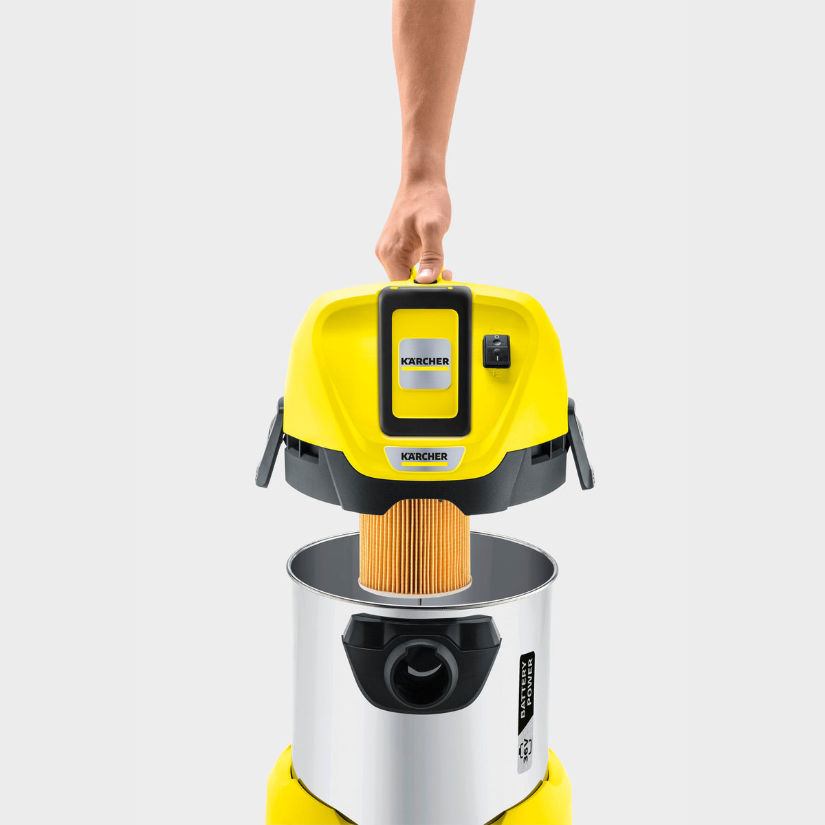 Kärcher Batteridriven grovdammsugare för vått och torrt WD 3 Premium Set 36 V – Bild 5