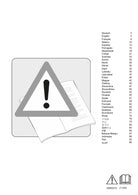 Bruksanvisning och säkerhetsinformation PDF - första sidan